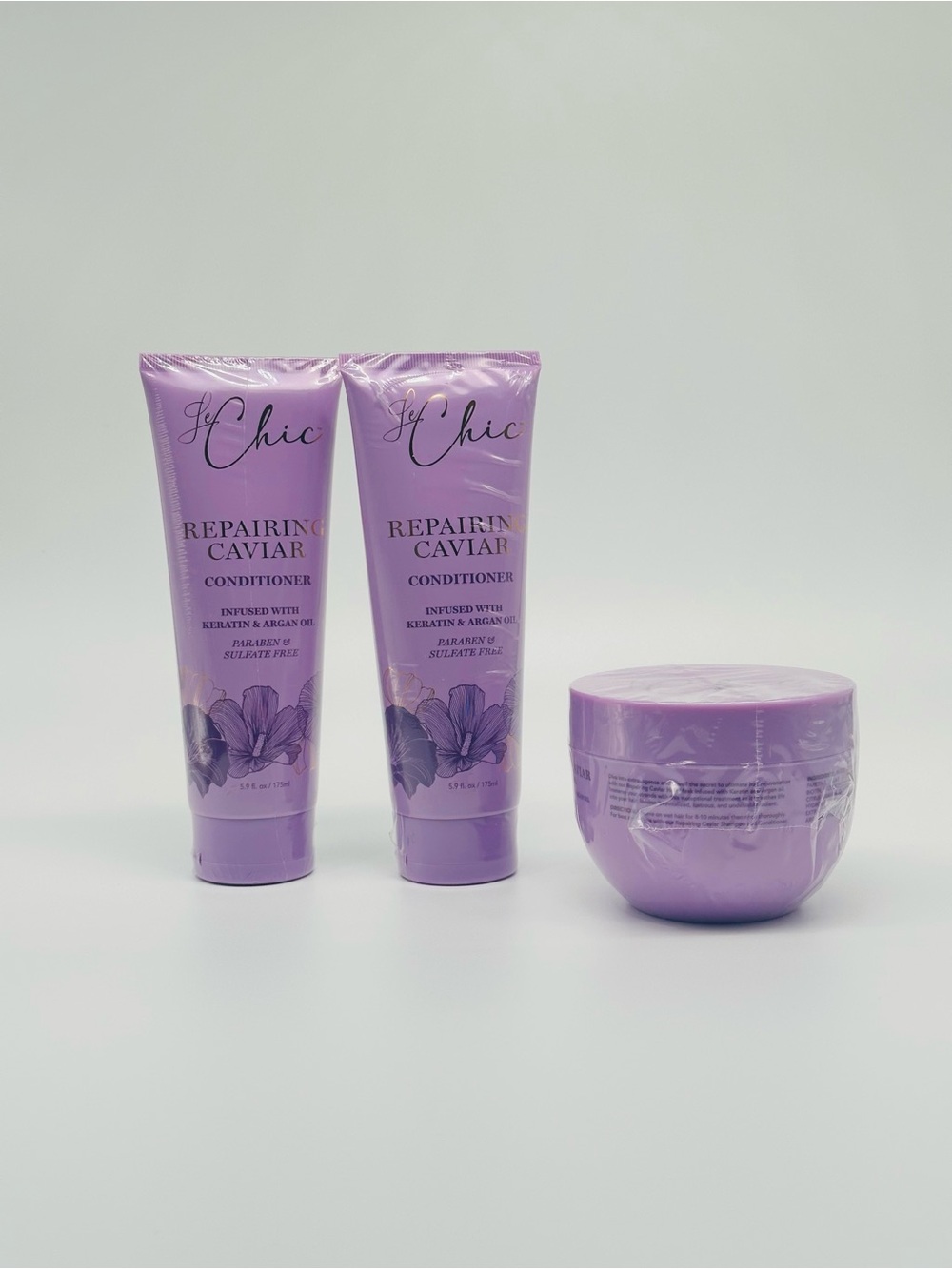 chic Repairing Caviar Conditioner & Mask Set - Lavender Purple